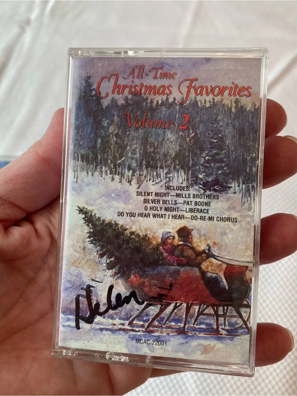 Christmas Retro Hallmark Holiday Music Cassette Lot - Red, Green, Gold
